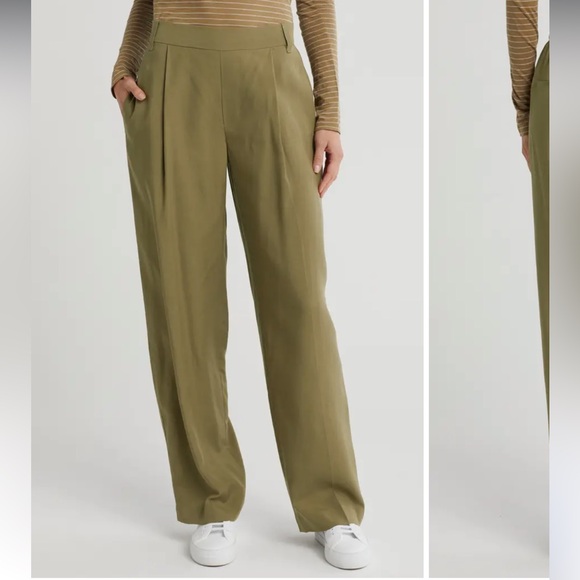 Vince khaki green Trousers Elegant and Versatile-large - Picture 1 of 4